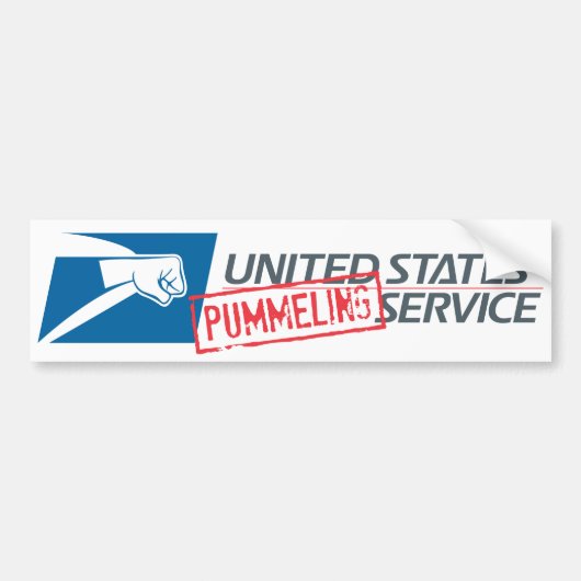 United States Pummeling Service Bumpersticker (Voorkant)