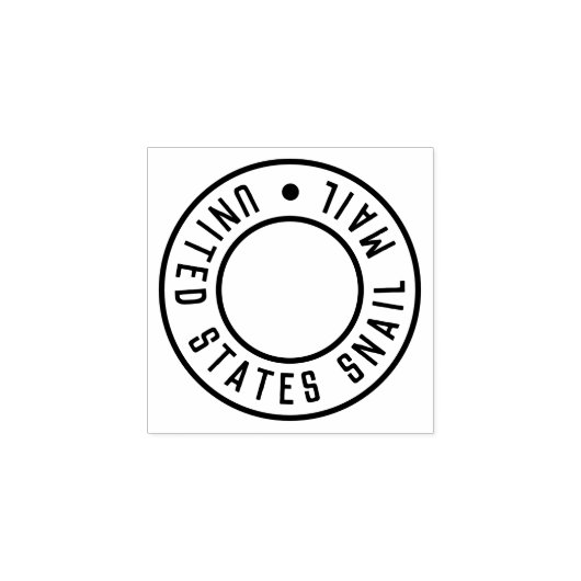 "United States Snail Mail" Rubberen stempel (Afrduk)