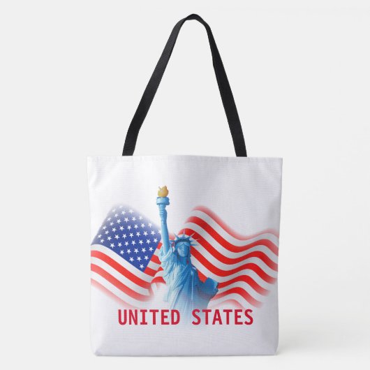 United States Statue of Liberty All-Over-Print Draagtas (Voorkant)