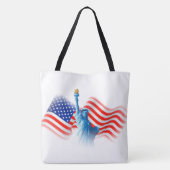 United States Statue of Liberty All-Over-Print Draagtas (Achterkant)