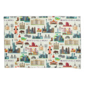 United States Symbols Pattern Kussensloop (Voorkant-Links)