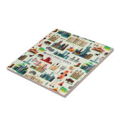 United States Symbols Pattern Tegeltje (Zijkant)