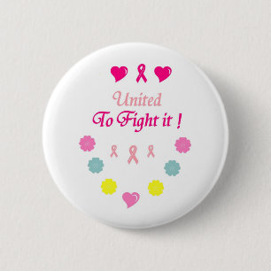 United to Fight Breast Cancer Ronde Button 5,7 Cm