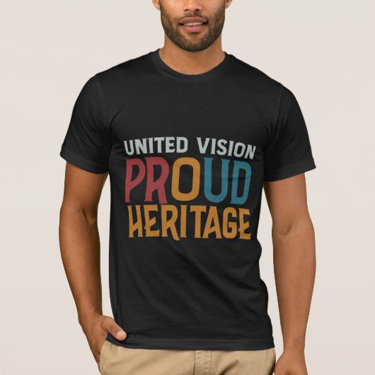 United Vision Trots Erfgoed T-shirt (Voorkant)