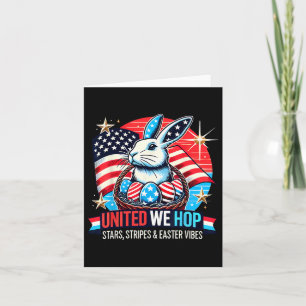 United We Hop - Patriotic Easter Bunny - Verenigde Kaart