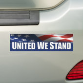 United We stand - Amerika Bumpersticker (Op auto)