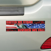 United We stand & Divided We Herfst Bumpersticker (Op auto)