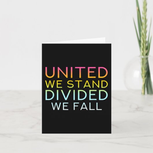 United We Stand Divided We Herfst - Community Love Kaart (Voorkant)