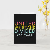 United We Stand Divided We Herfst - Community Love Kaart (Gele Bloem)