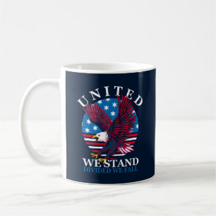 United We stand - Eagle en American Flag Koffiemok