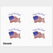 United We stand Ovale Sticker (Vel)