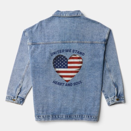 United We stand Patriotic Denim Jacket (Verso)