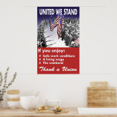 United We Stand — Poster pro-Union (Cuisine)