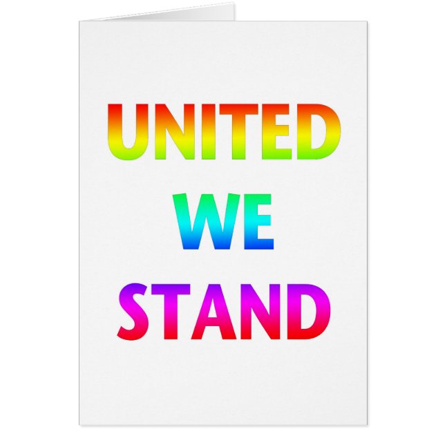 United We Stand Rainbow (Devant)