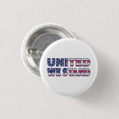 United we stand ronde button 3,2 cm (Voorkant /achterkant)