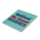 United We stand Tegeltje (Zijkant)