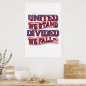 United We stand, verdeeld We Herfsten Poster 24x36 (Keuken)