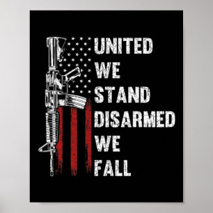 United We zijn ontwapend en Herfst de rechten van Poster