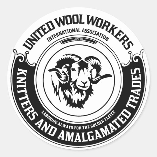 United Wool Workers Stickers (Voorkant)