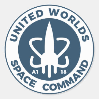 United Worlds Space Command Stickers