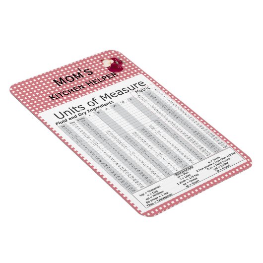 Unités de mesure Apple Design Premium Flexi Magnet (Côté Droit)