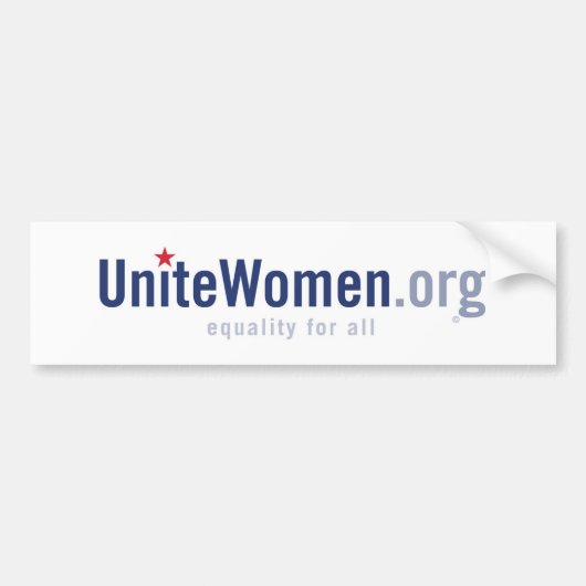 UniteWomen.org Logo Bumpersticker (Voorkant)