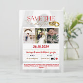 Uniting Hearts: Our Wedding invitation Celebration (Debout devant)
