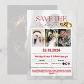 Uniting Hearts: Our Wedding invitation Celebration (Devant / Derrière)