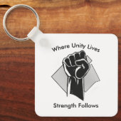 Unity and Strength Inspirational Sleutelhanger (Voorkant)