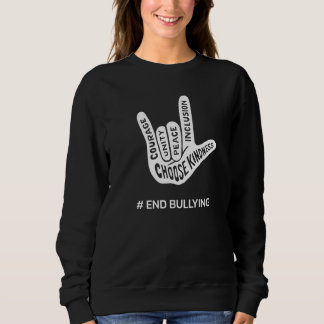 Unity Day 2022, Anti Bullying Love Sign End Bullyi Trui
