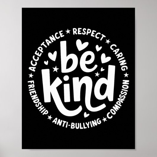 Unity Day Geen Pesten Oranje Anti Pesten Leraar Poster (Voorkant)