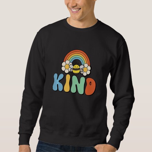 Unity Day Orange Kids Bee Kind Anti Bullying Retro Trui (Voorkant)