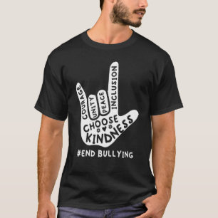 Unity Day Oranje Anti Pesten Liefde Teken Taal T-shirt