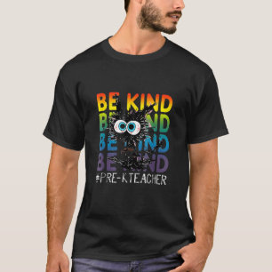 Unity Day Zwarte Kat Koffie Wees Aardig, Tegen Pes T-shirt
