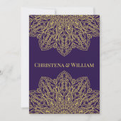 Unity in Bloom Purple Wedding Invitation (Devant)