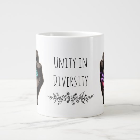 Unity in Diversity Extra Grote Beker (Voorkant)