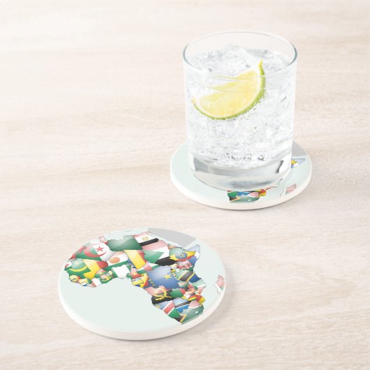 Unity in Diversity: het Collectie van de Afrikaans Zandsteen Onderzetter (Zijkant)