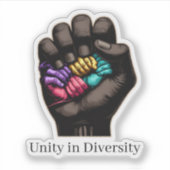 Unity in Diversity Sticker (Voorkant)