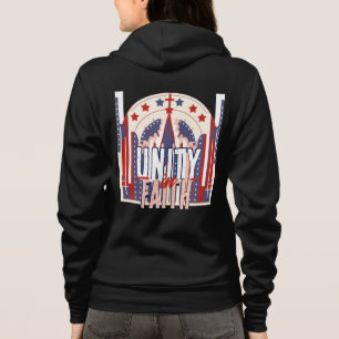 Unity in Faith: een patriottisch denim jasje voor  Hoodie