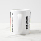 Unity Justice Freedom Germany Flag Mug Extra Grote Beker (Achterkant)