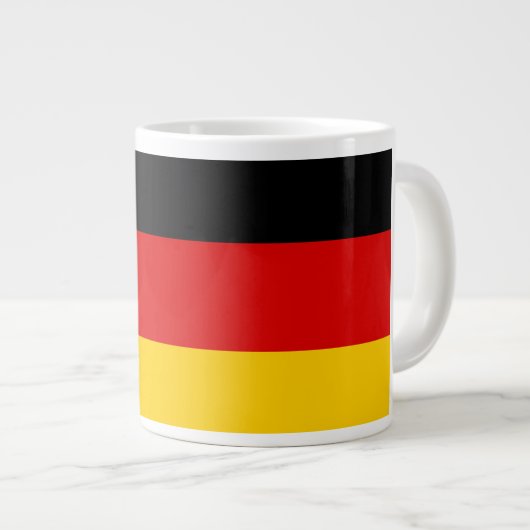 Unity Justice Freedom Germany Flag Mug Extra Grote Beker (Voorkant rechts)