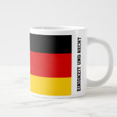 Unity Justice Freedom Germany Flag Mug Extra Grote Beker (Rechts)
