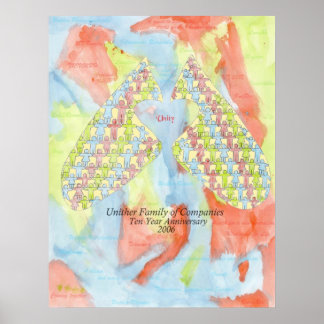 Unity Lungs - Tien jaar Jubileum Poster