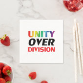 "Unity over Division" pride lgbtq lgbt witboek Servet (Insitu)