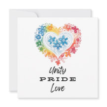 Unity Pride Liefde Bewaar de Datum Uitnodiging