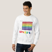 UNITY Rainbow Cake Slice Pride Sweatshirt (Voorkant volledig)