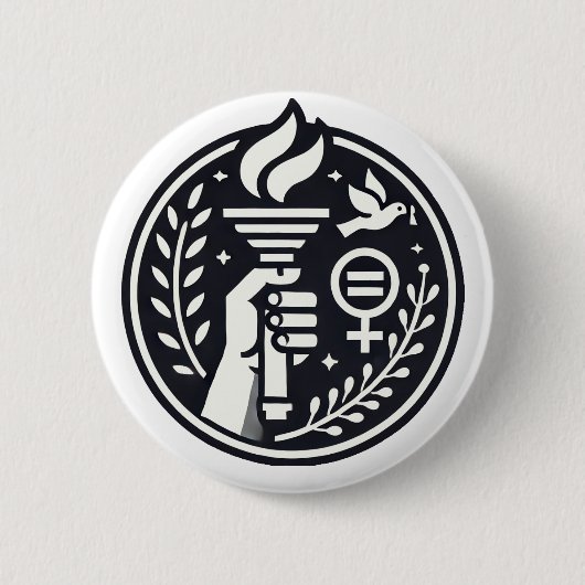 Unity Rising Ronde Button 5,7 Cm (Voorkant)
