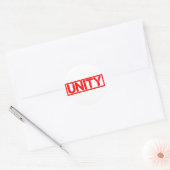 Unity Stamp Ronde Sticker (Envelop)