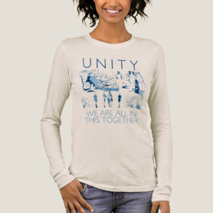 "Unity, Together" Inspirerend Donker Turkoois Tri-Blend Shirt
