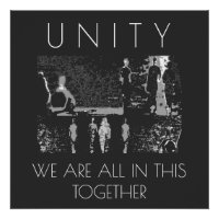 "Unity, Together" Inspirerend Wit Grijs Zwart